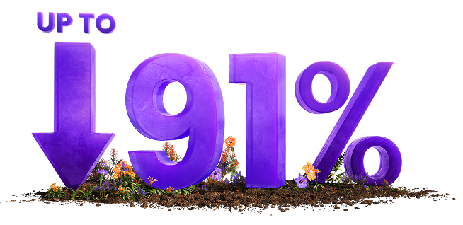 Down arrow next to 91%.